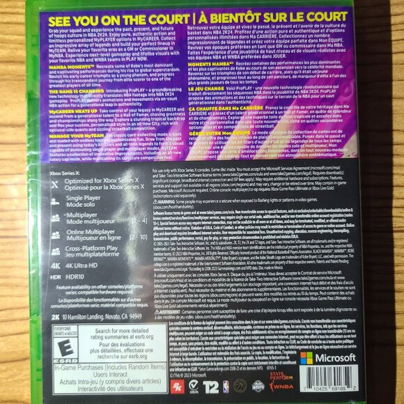 NBA 2K24 “Kobe Bryant Edition” XBOX Series X Game (NEW) - Picture 2 of 2